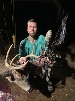 Dustin Hubbard with a nice bow kill.